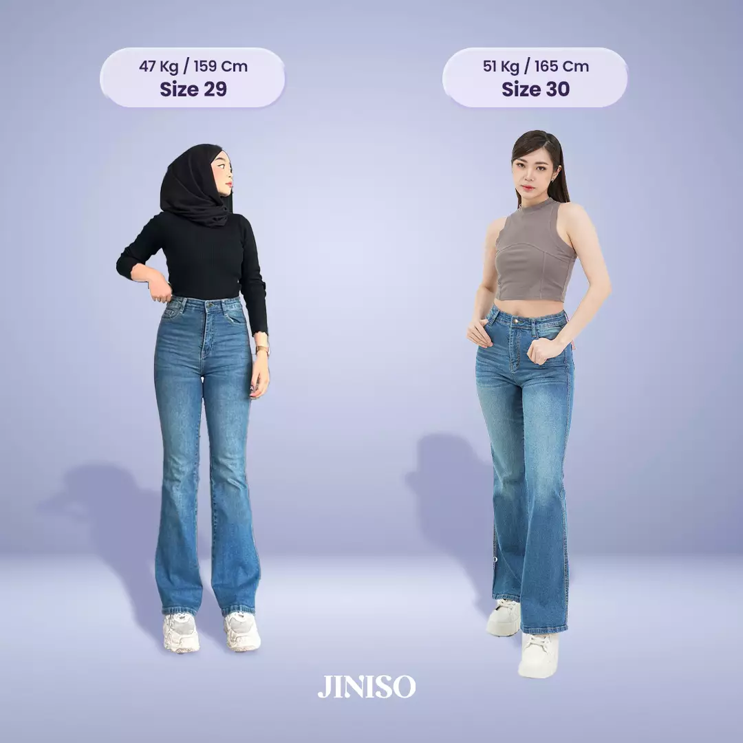 Highwaist Stretch Cutbray Pocket Jeans 716 HANGOUT