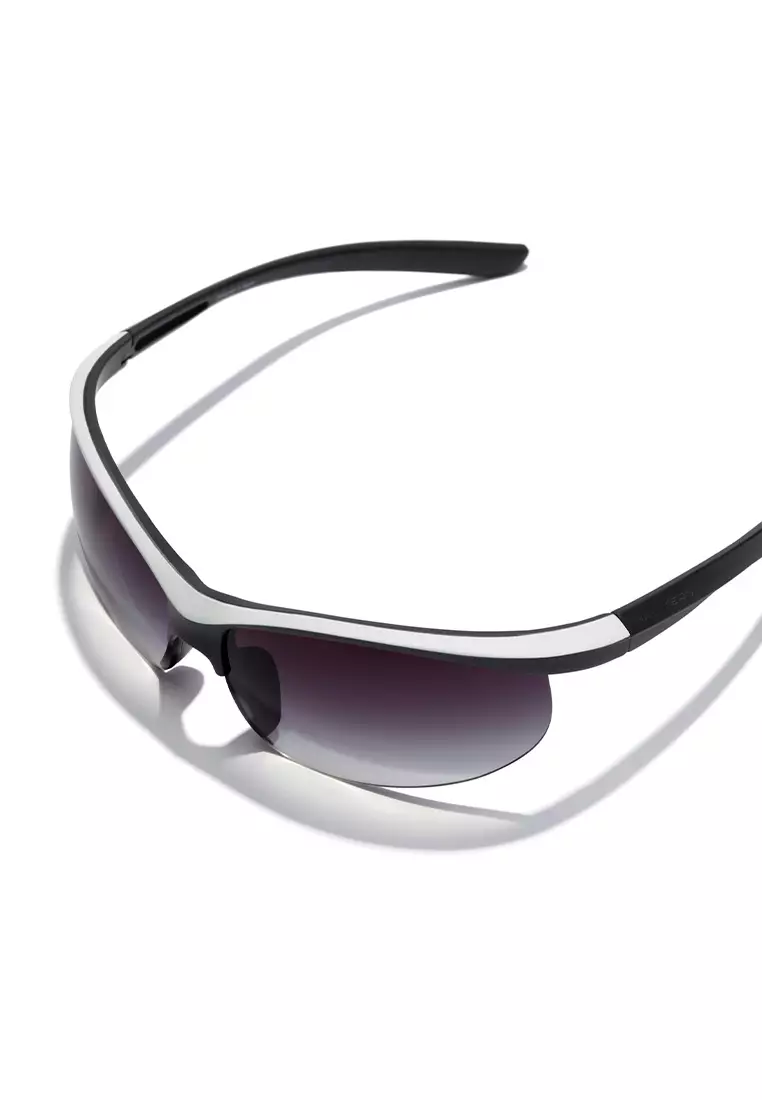HAWKERS White Black Iron Radiante Sunglasses For Men And Women, Unisex. Official Product Designed In Spain