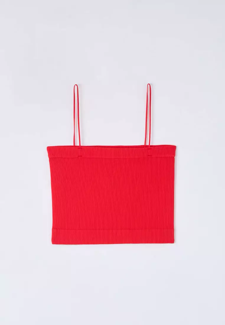 Thin Strap Bandeau Crop Top for Women