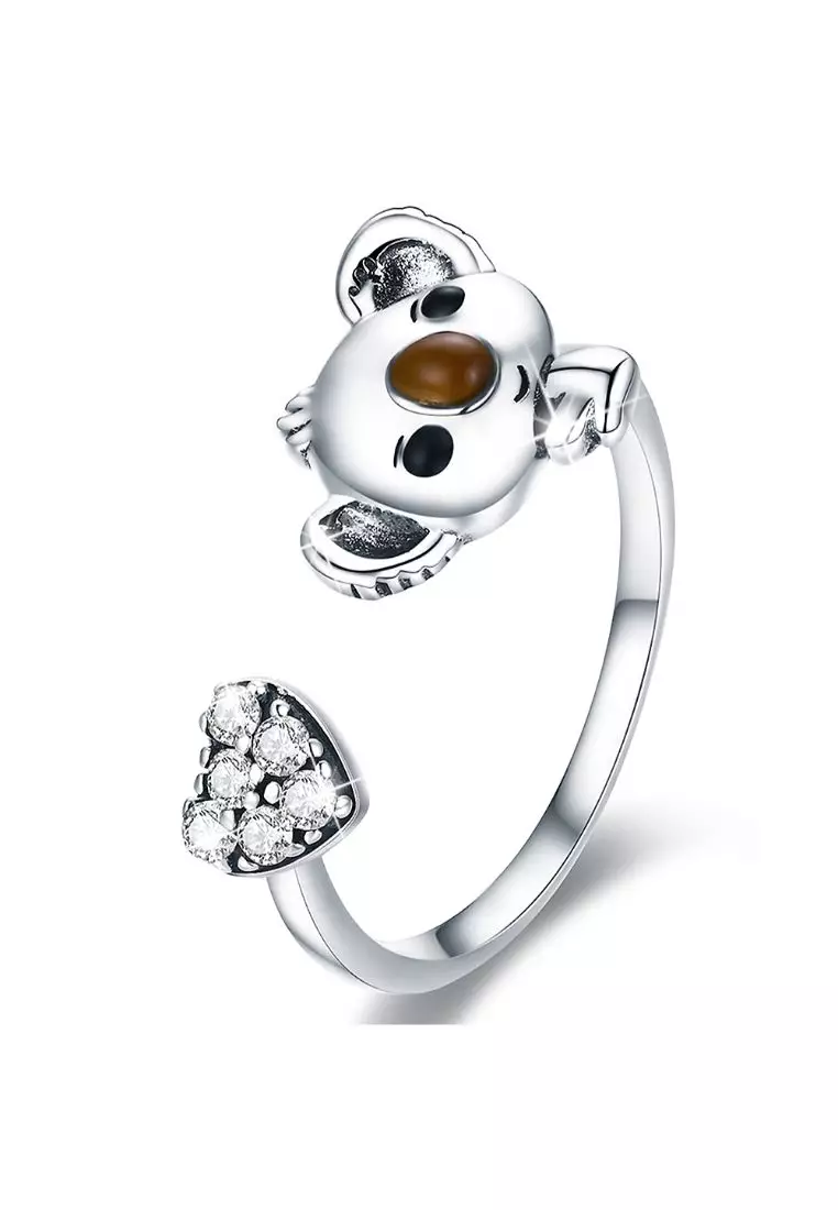 Big Head Baby Koala Adjustable Fashion Ring