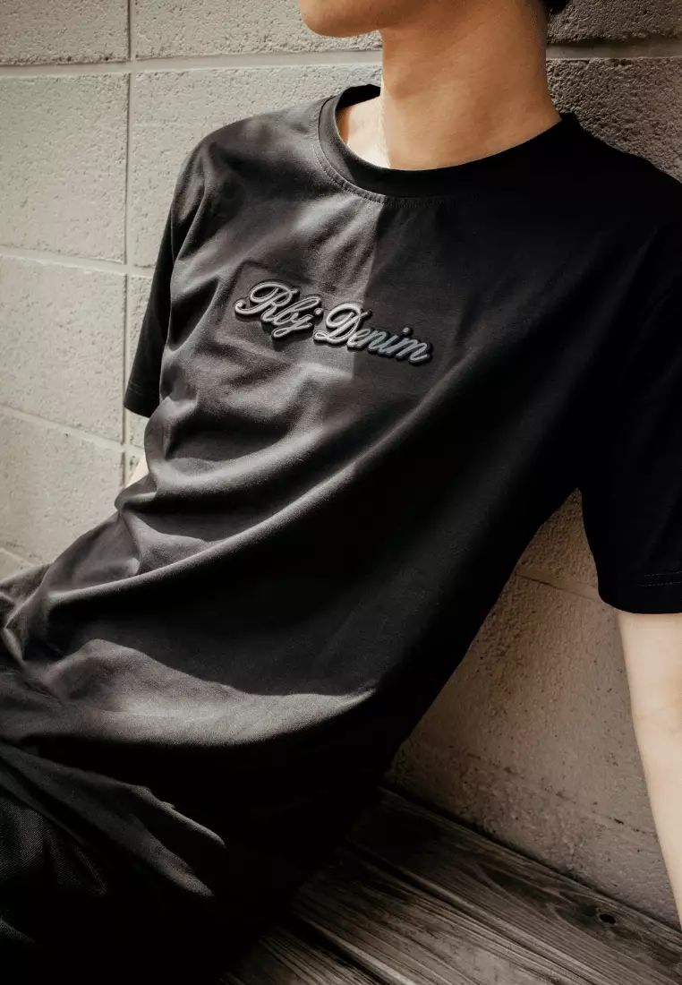 RBJ T-Shirt Cotton Spandex Emboss Pria 2482370761