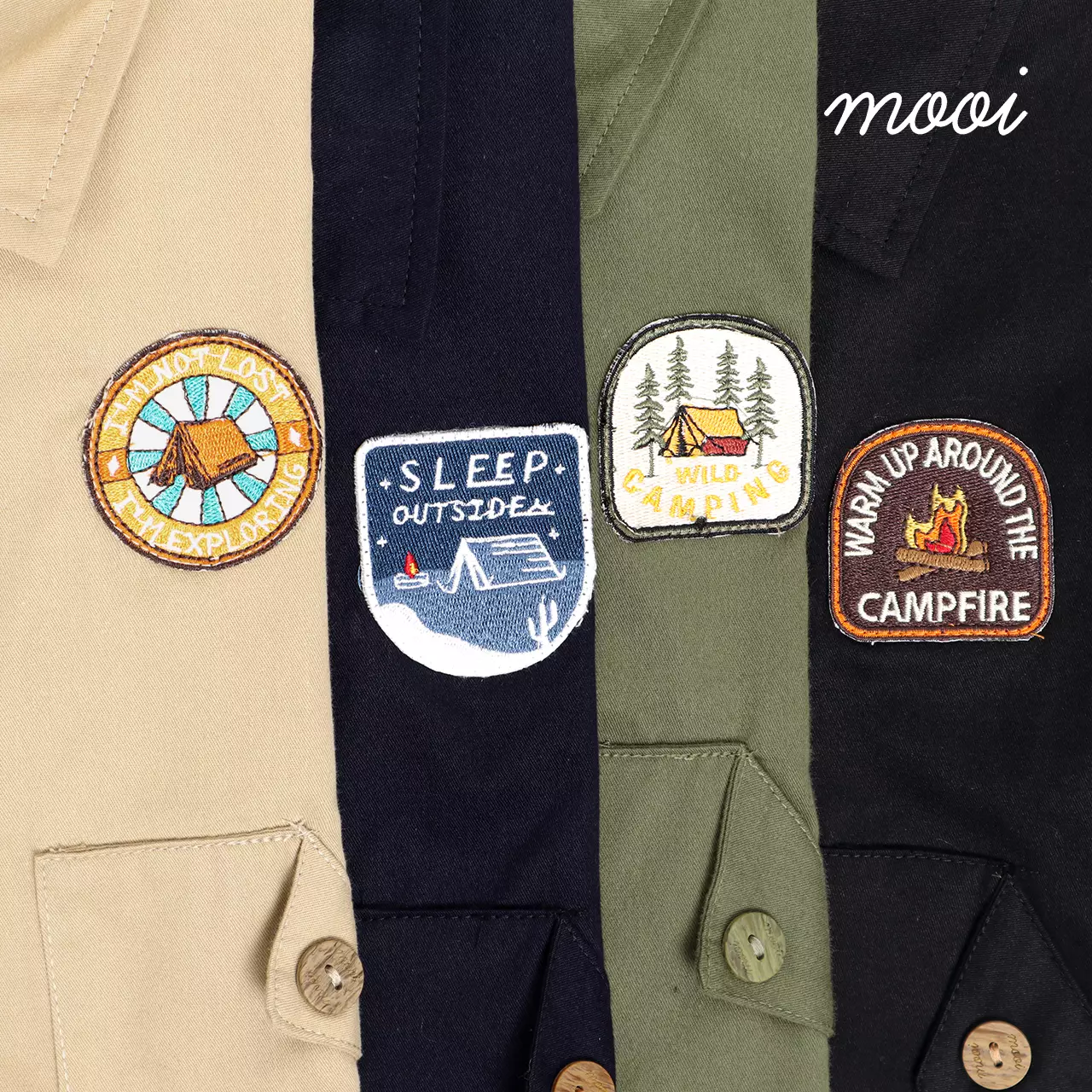 Mooi Jaket Anak Ezio Pocket Jacket - Army Green