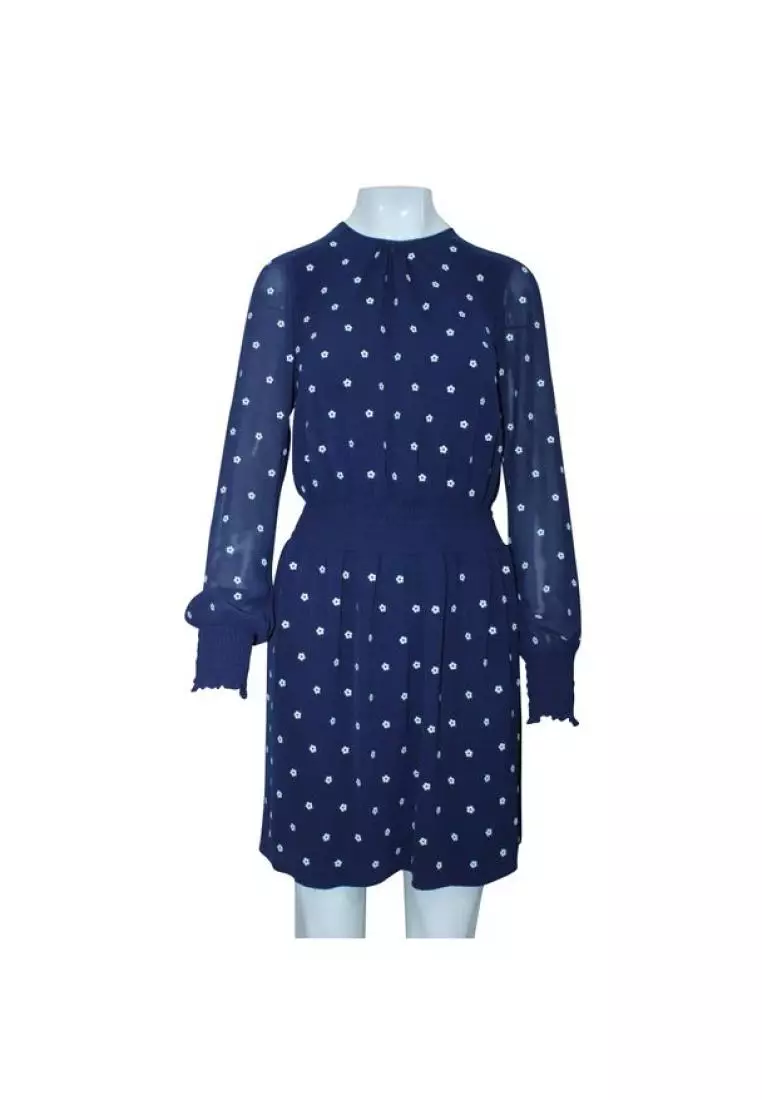 Michael kors blue and white dress hot sale