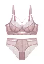 Buy LYCKA LMM0131b-Lady Two Piece Sexy Bra and Panty Lingerie Sets
