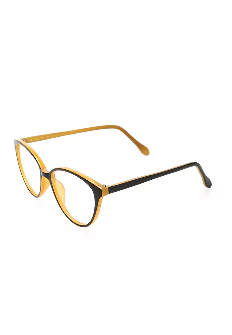 Kiano Kacamata Wanita Cat Eye Design Glasess Frame Material Plastic ORIGINAL - Black Brown