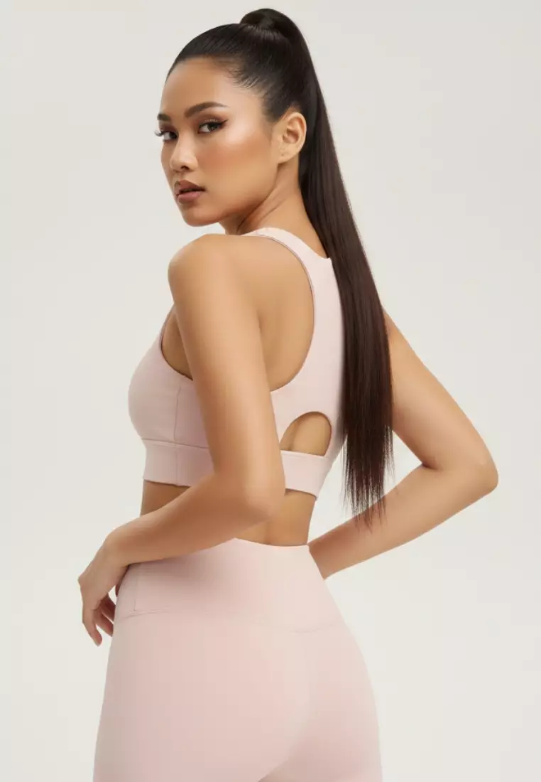 Aries High-Support Zip Sports Bra – Seamless Nylon Spandex Breathable & Quick Dry