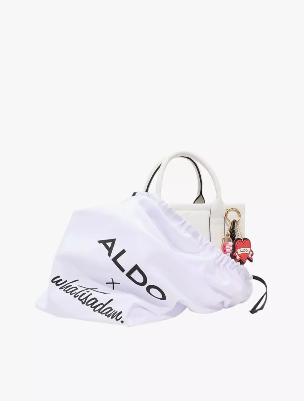 ALDO x Artist Series WHATISADAM04 SATCHEL - WHITE