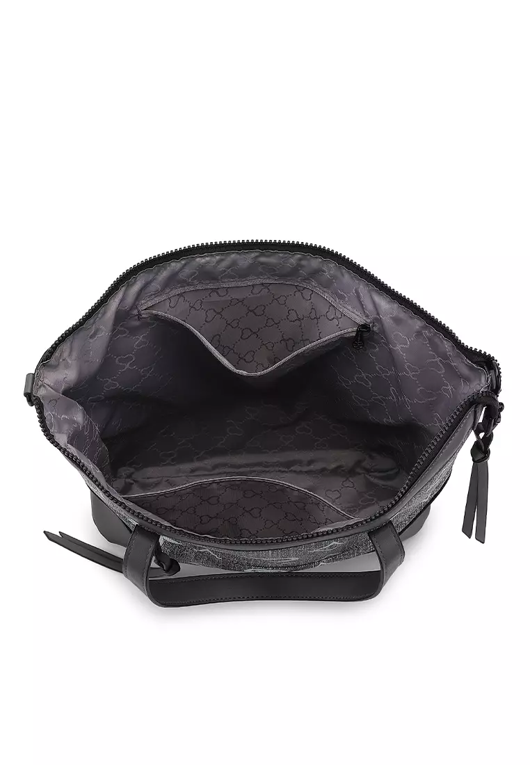 Women's Monogram Tote Bag / Shoulder Bag / Sling Bag / Crossbody Bag (側孭袋 / 單肩包 / 斜孭袋) - 灰色