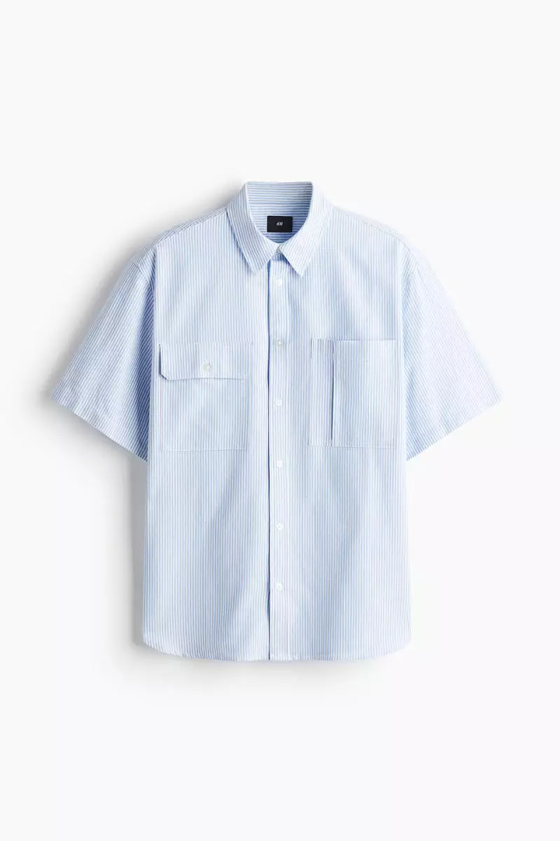 Loose Fit Short-sleeved Oxford shirt