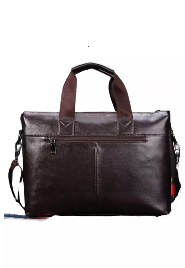 Roger Tas Kerja Sling Bag Selempang Handmade Pria Material Leather Kulit ORIGINAL - Brown