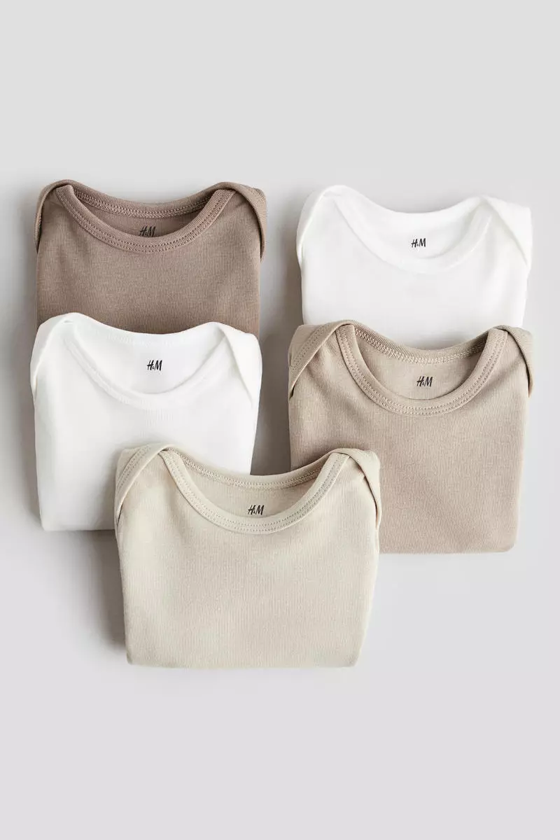 5-pack cotton bodysuits