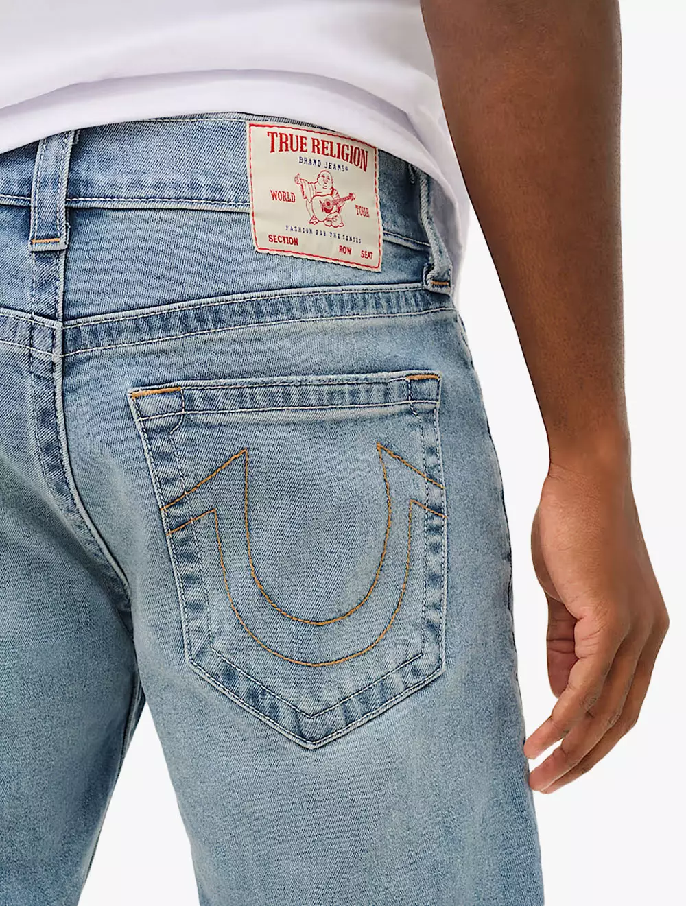 True Religion - Men Denim Pants - BILLY SN NO FLAP 34 IN - Medium Blue