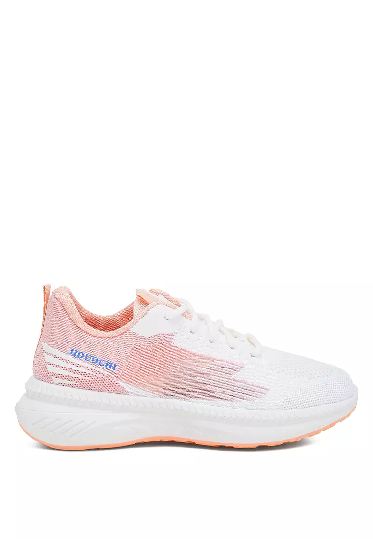Discount on London Rag  shoes - SKU: Lace-Up Chunky Sneakers in Pink