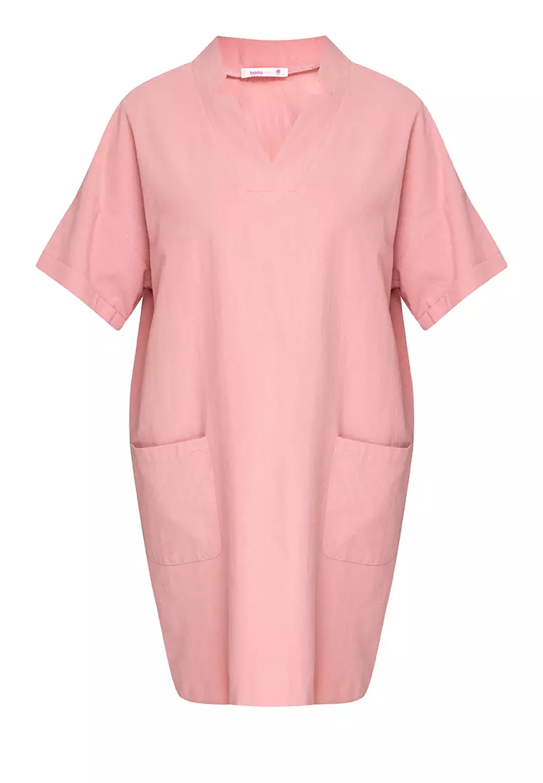 Buy BADOMODA Cambria Notched Collar Pullover Dress 2023 Online ZALORA Philippines