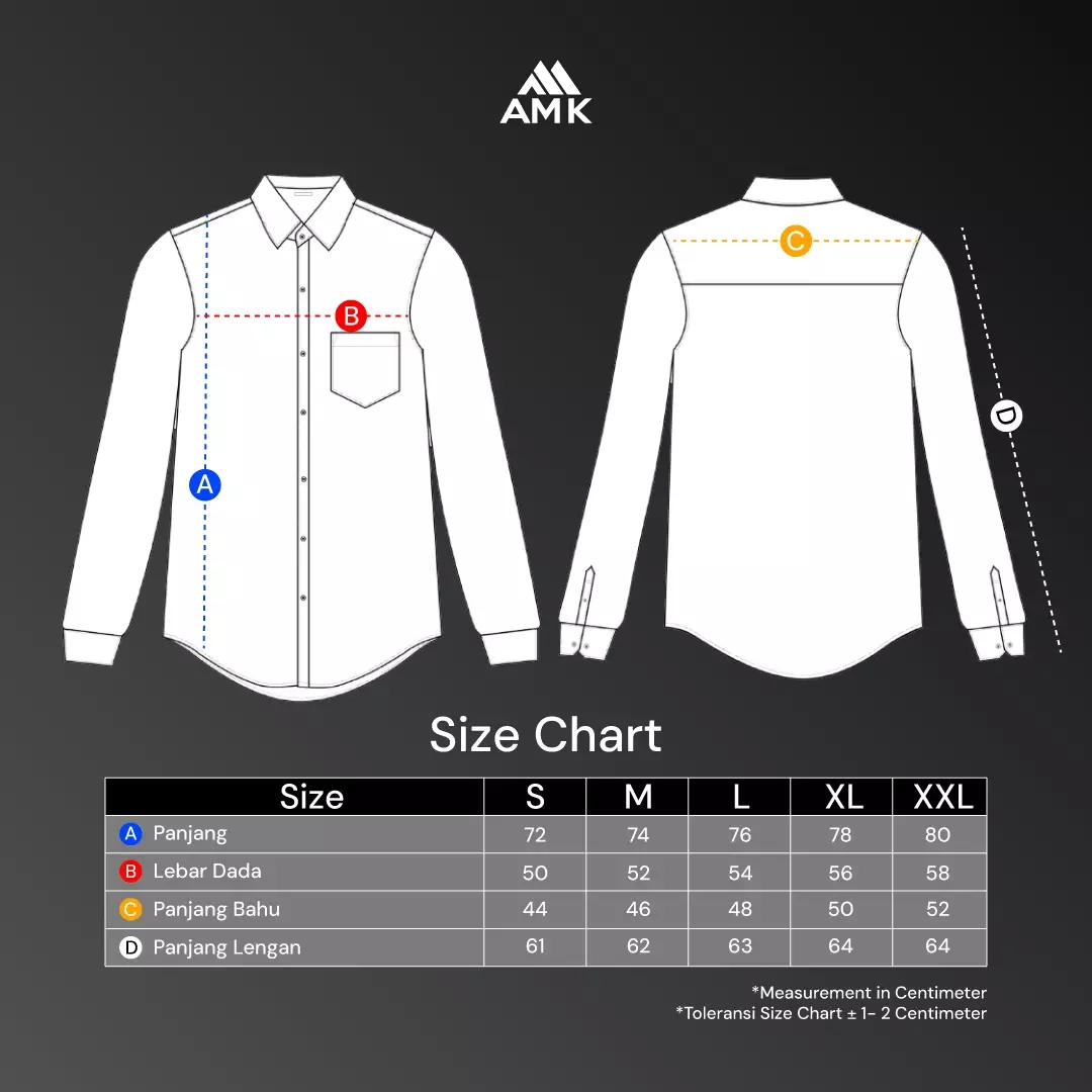 AMK Kemeja Batik Pria Lengan Panjang SHB Sharga Ls Black