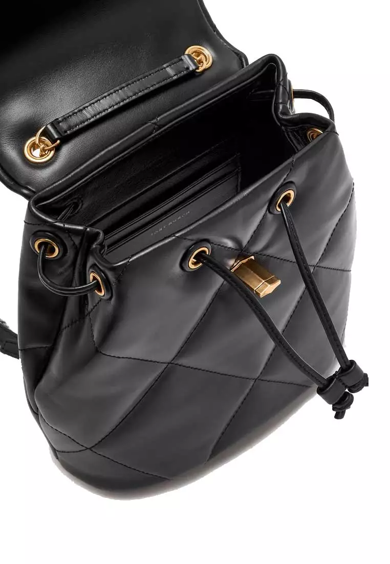 Kira Diamond Quilt Mini Backpack Black 170485