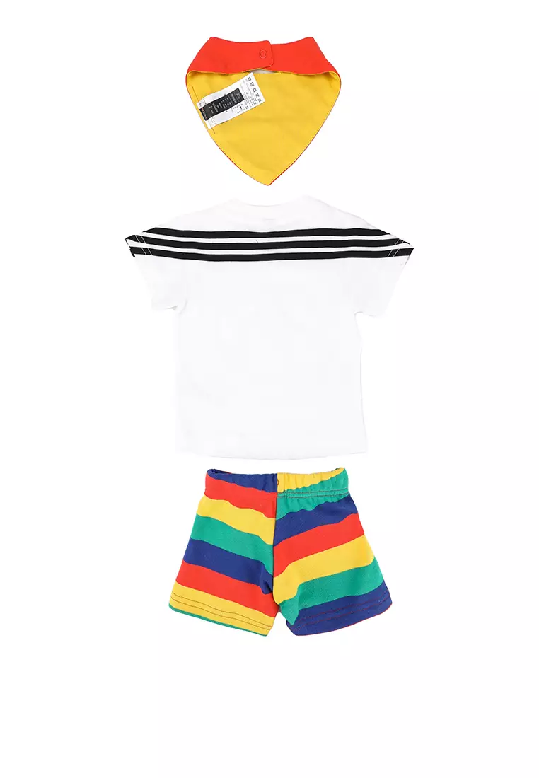 Rainbow adidas deals shorts