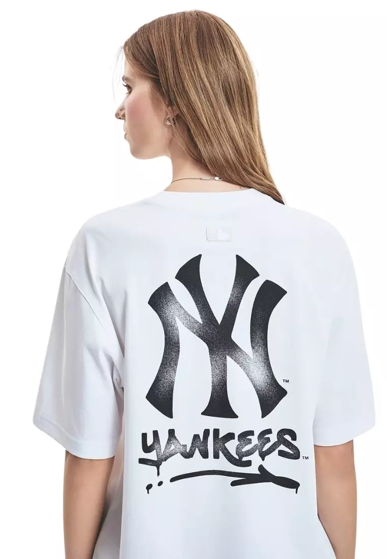 Jual MLB Korea Basic Street Logo Over Fit T Shirts - NY