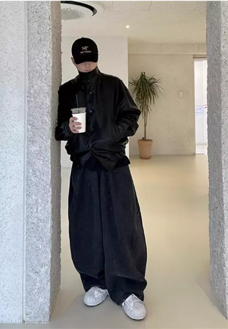 Vintage jeans loose casual pants CA24090316BK