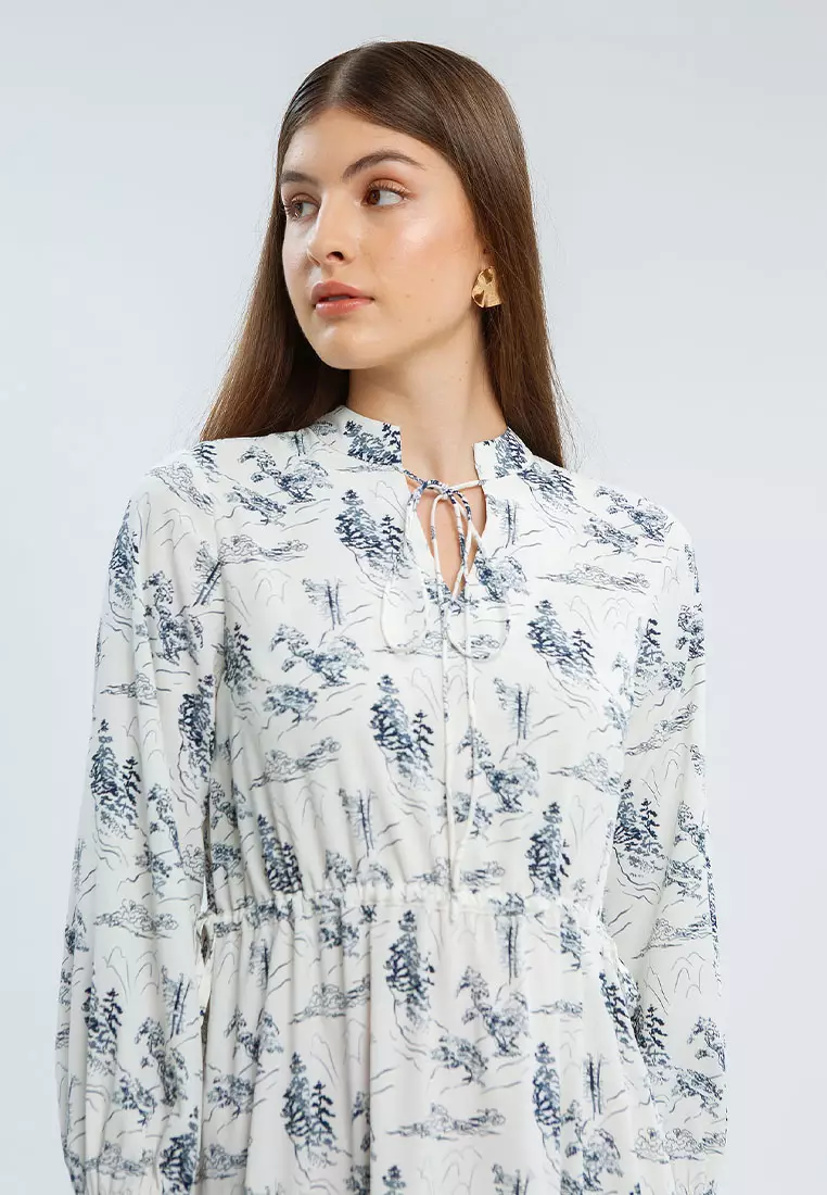 Minimal Arden Dress Ivory Warna IVORY