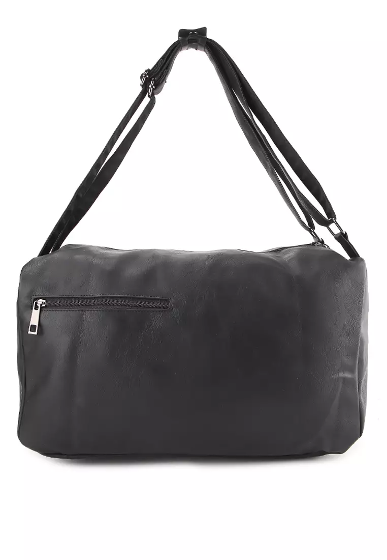 Distressed Leather Concept Duffel Bag