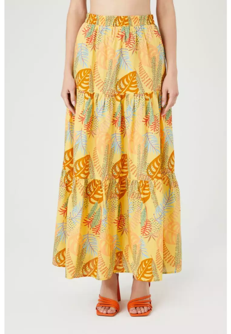 Forever 21 tiered maxi skirt 2025