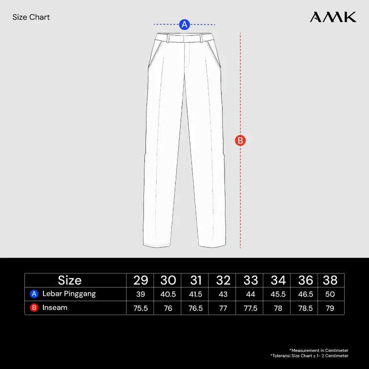 AMK Celana Chino Pria Panjang PT Jeno Lp Black