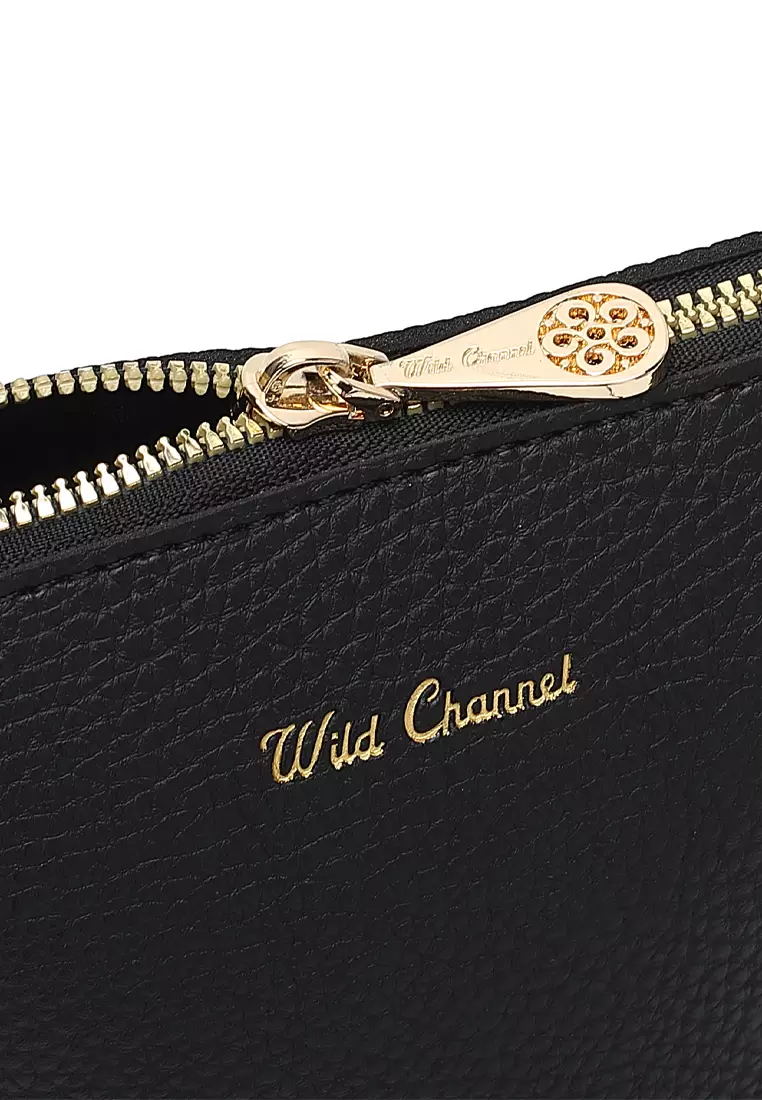 Women's Shoulder Sling Bag / Crossbody Bag - Black