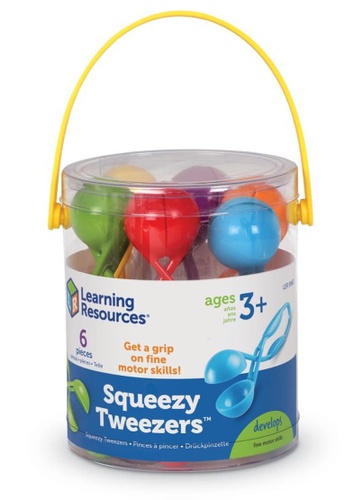 Learning Resources Learning Resources Squeezy Tweezers (Set of 6) - Fine Motor Tools, Sensory and Fine Motor Skills, Science B406DTH46F48FDGS_1