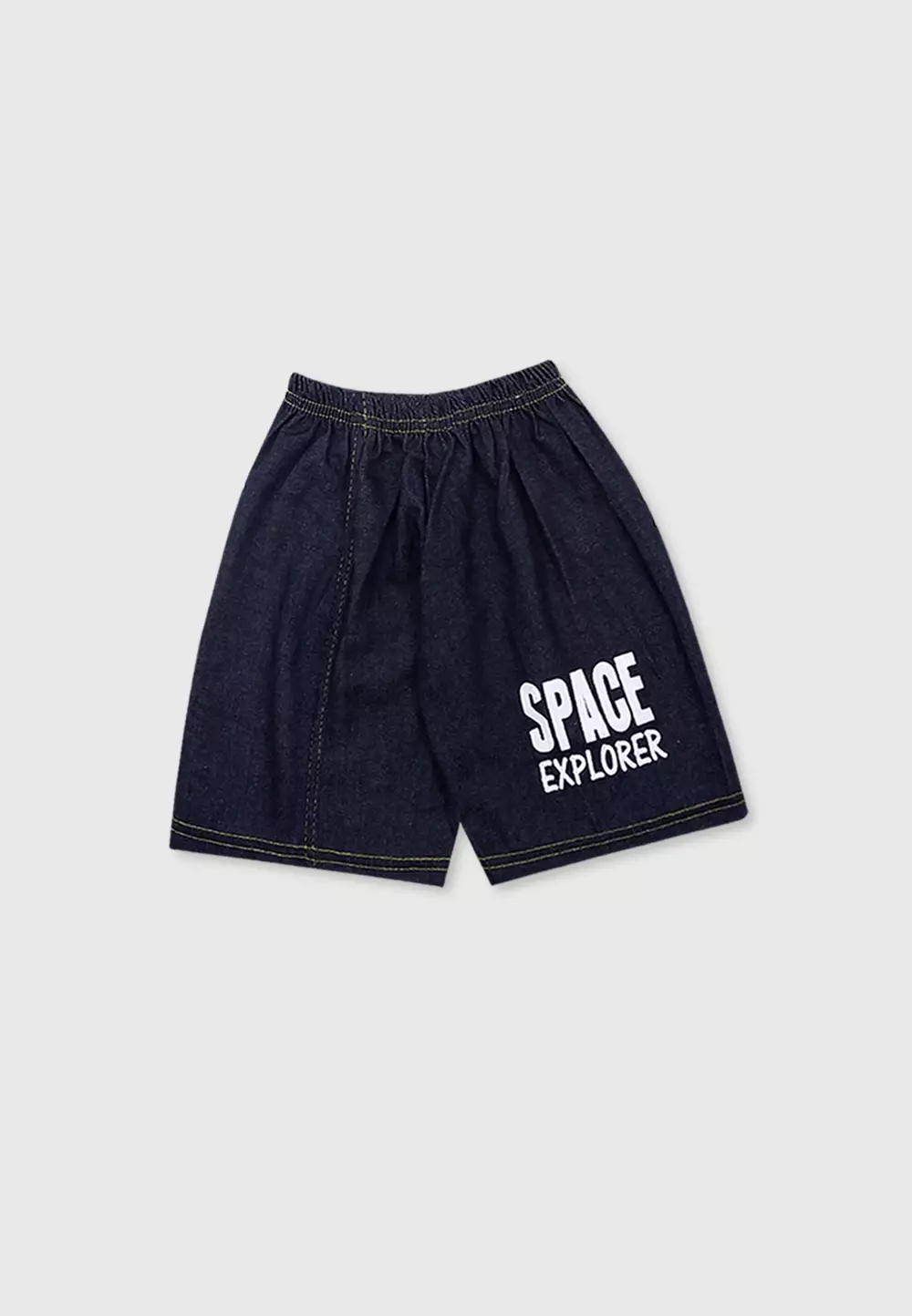 Wakakids Setelan Bayi Laki Laki Baju Lengan Pendek Anak Usia 12 Bulan Hingga 18 Bulan Set Celana Jeans Motif Space Rocket 3418 Navy
