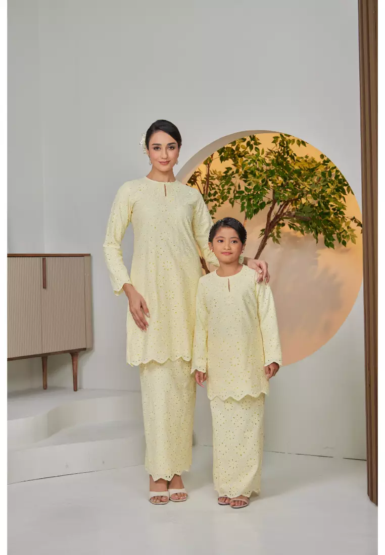Kurung Moden Sulaman Kasih Evelyn For Kids