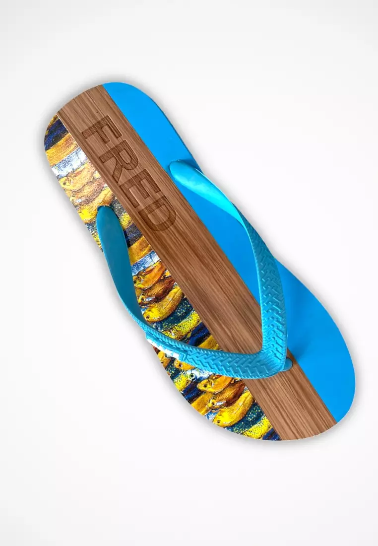 Buy A Fish Named Fred Flip Flop - Yellow Fish Fred Online | ZALORA Malaysia
