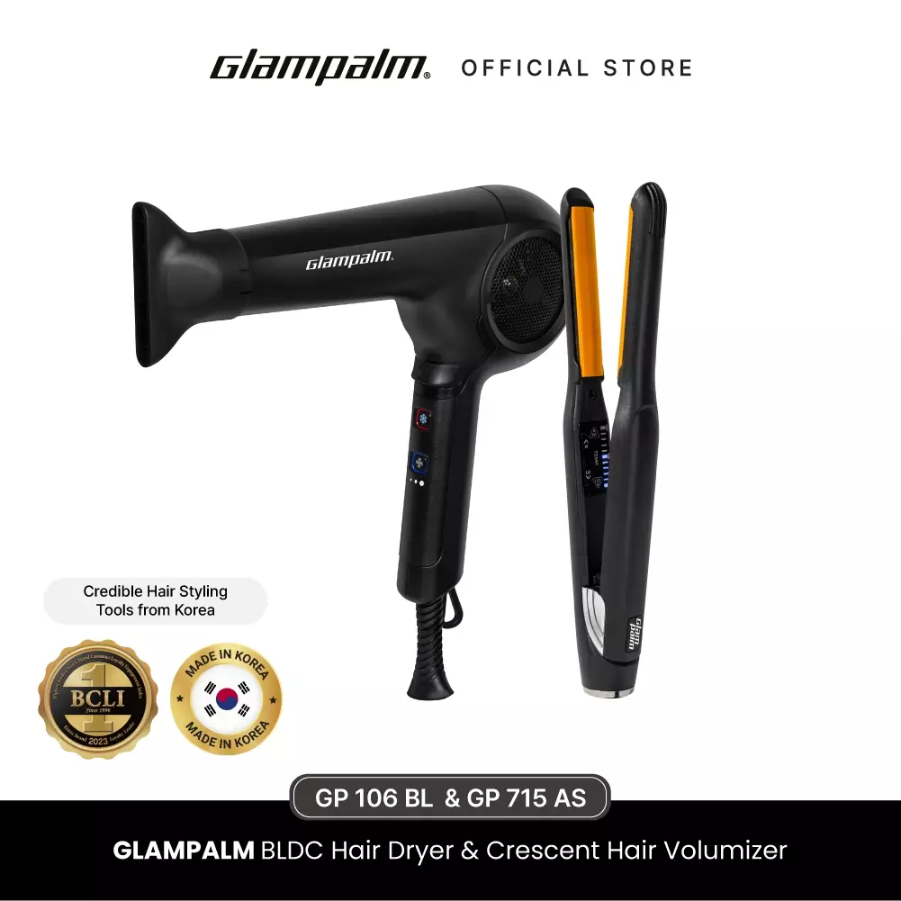 Paket Glampalm Catokan GP106BL - Hair Dryer GP715A