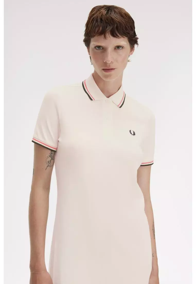 Fred Perry D3600 Twin Tipped Fred Perry Dress (Light Ecru / Putty Pink / Black)