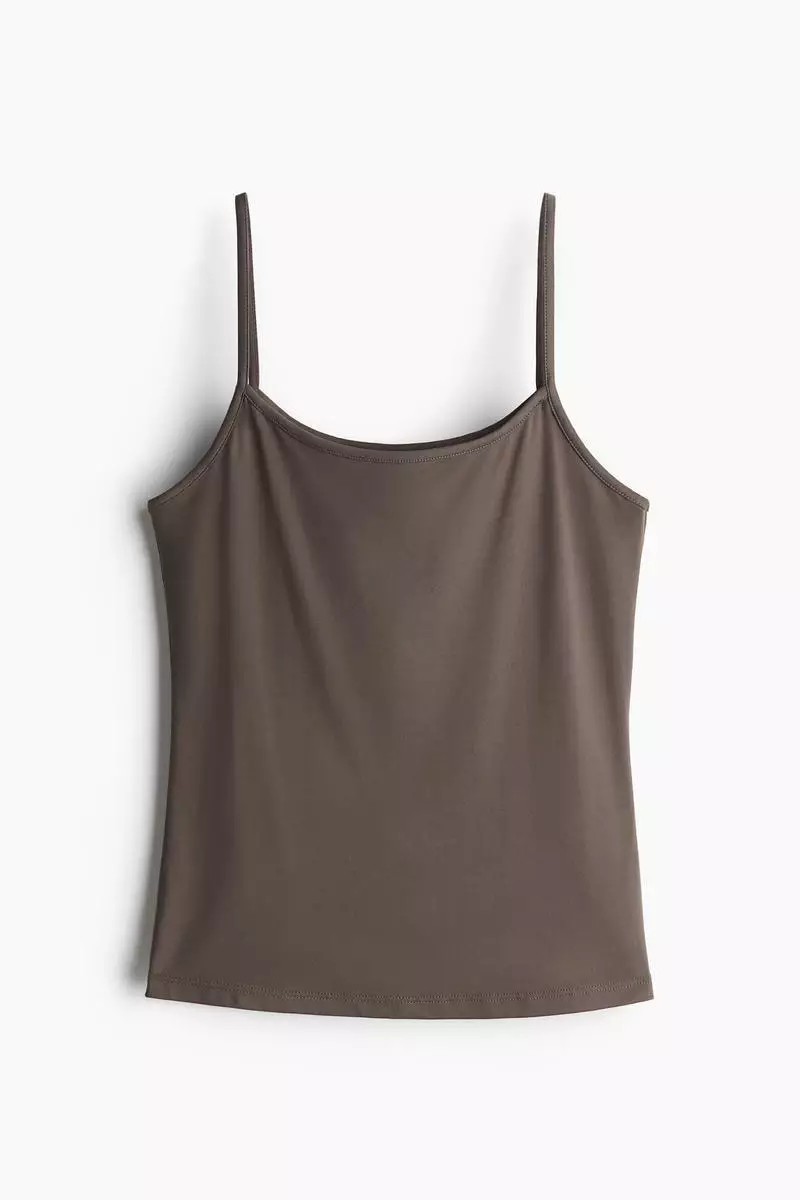 Microfibre strappy top