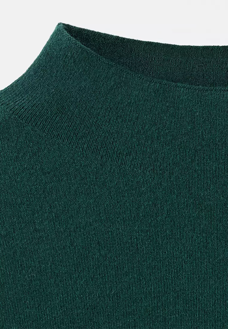 Knitted Sweater With Perkins Neck