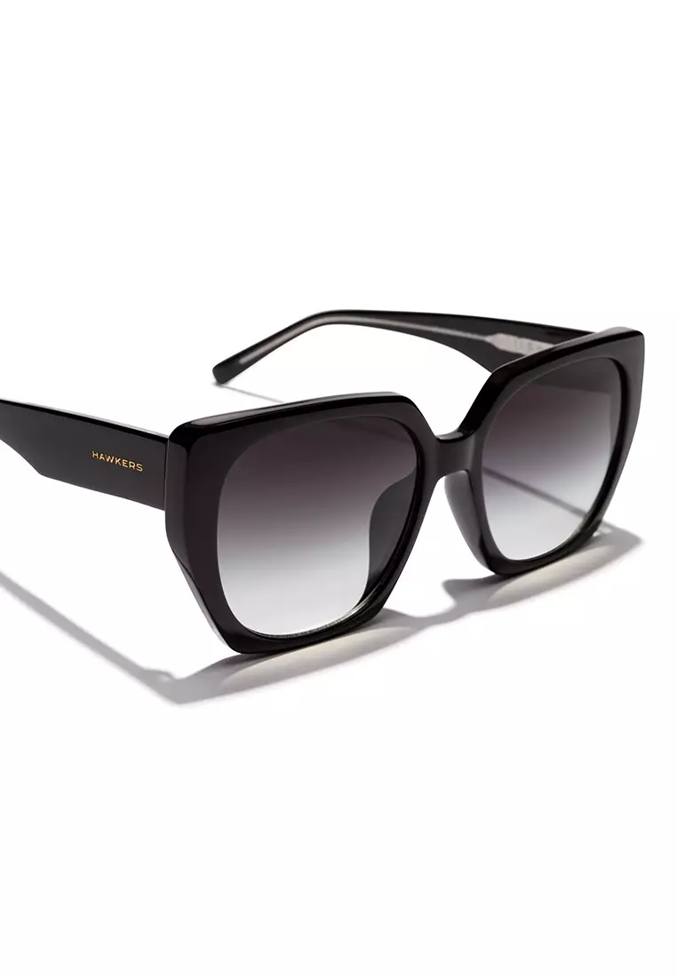 HAWKERS Black Iron Eco Boujee Sunglasses For Women, Female. Official Product Designed In Spain