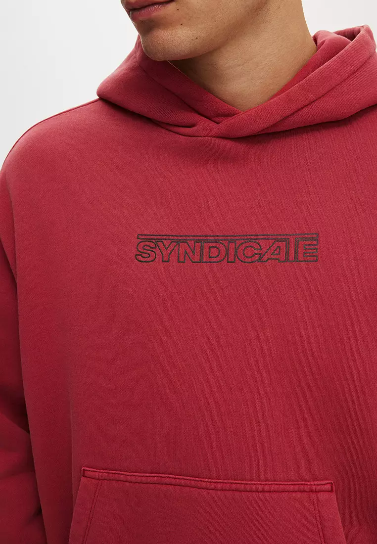 Cropped Fit Graphic Hoodie