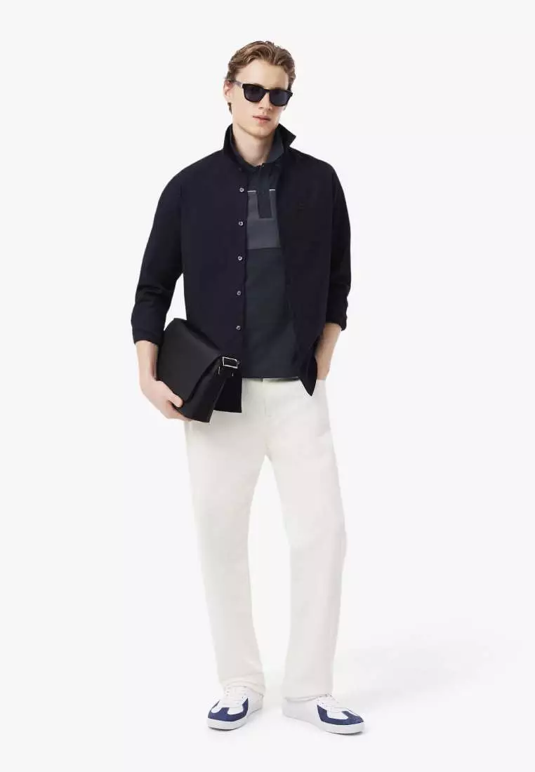 Regular Fit Colour-Block Piqué Polo Shirt