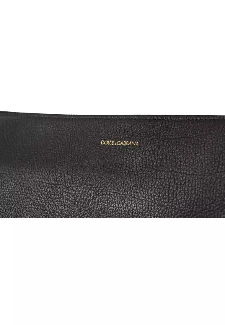 Dolce & Gabbana Alta Sartoria Black Leather Shoulder Sling Bag