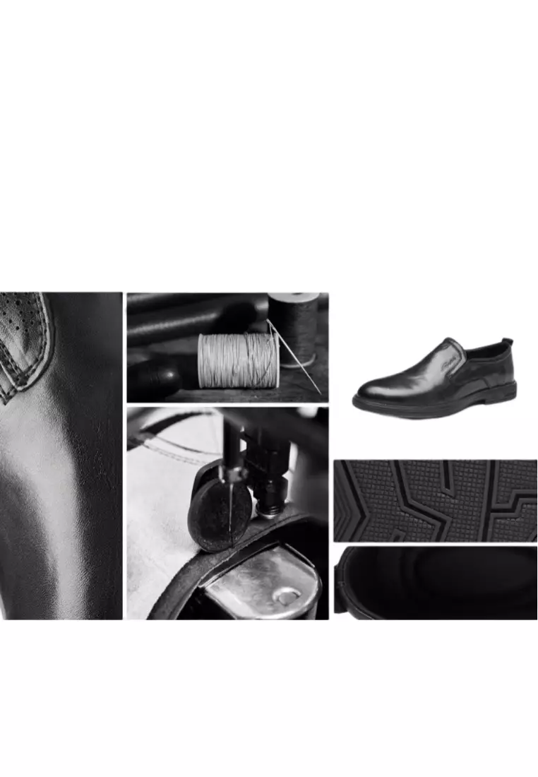 Soft-Soled Non-slip British Retro Business Formal Leather Shoes