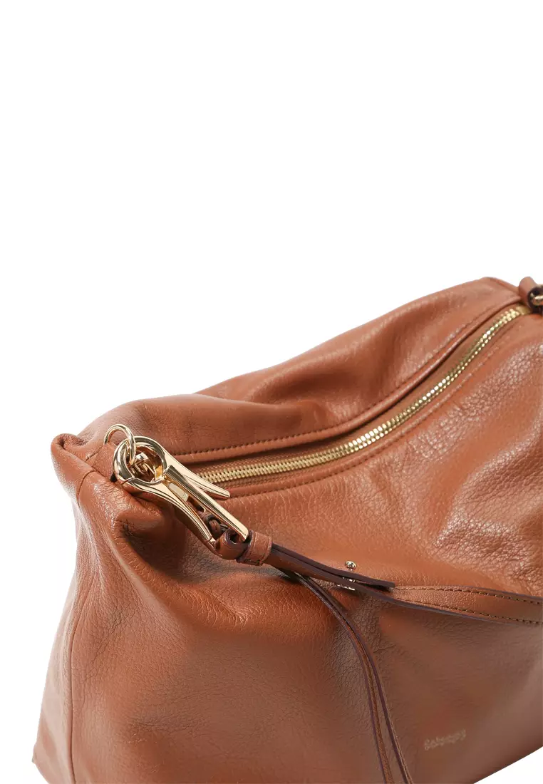 Clip Hobo Bag - Caramel