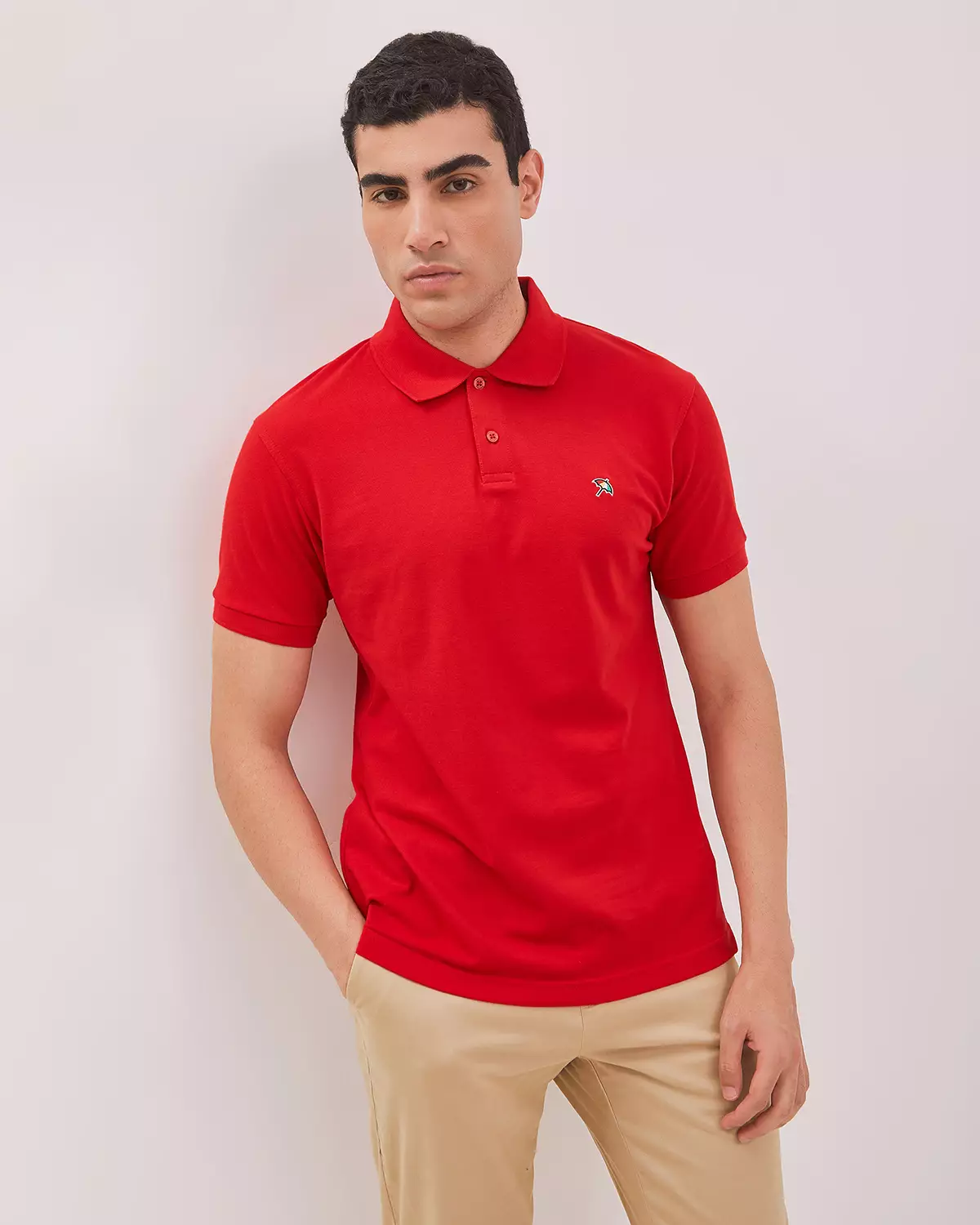 MEN'S BASIC RED POLO SHIRT