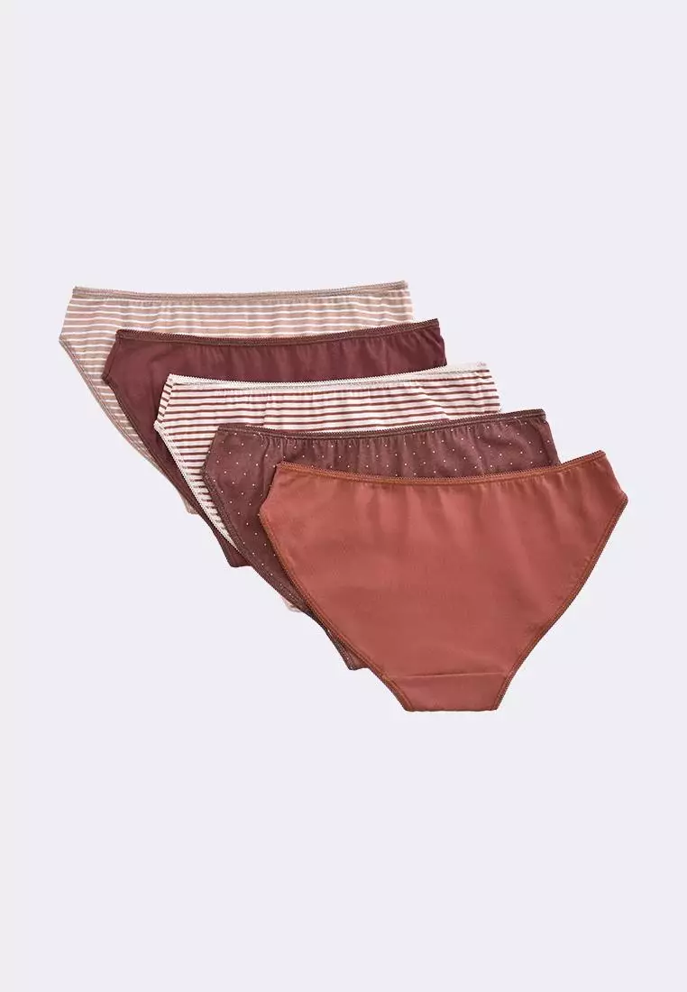 Women's 5-in-1 Pack Low Rise Bikini Panty