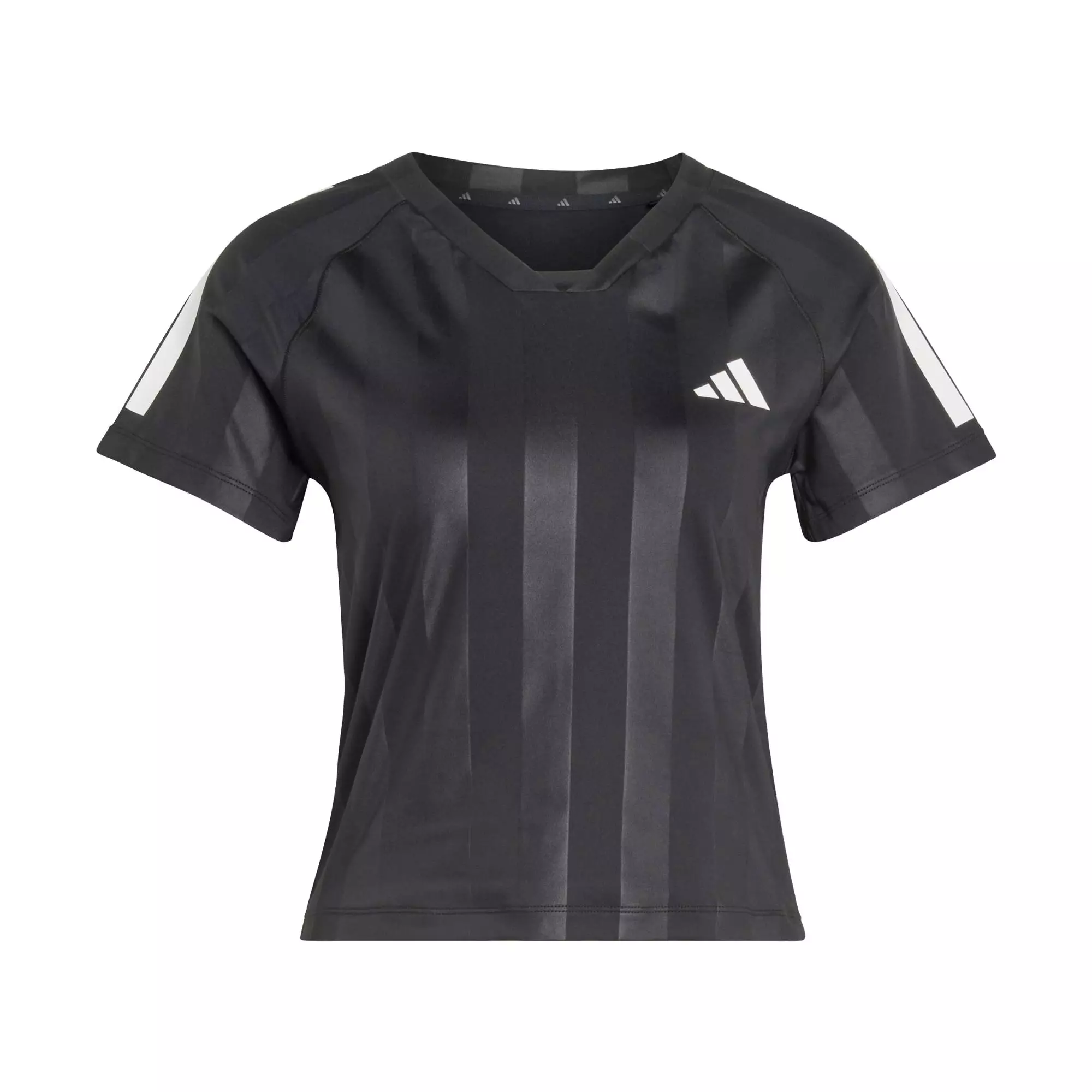 Gym & Training Hyperglam 3-Stripes Emboss T-Shirt Women Black KC7695