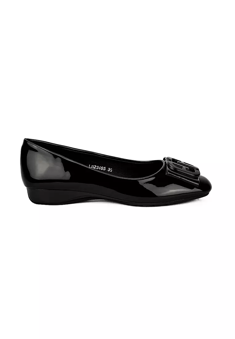 Women's Ballet Flats Shoes LW 23465 Black C21