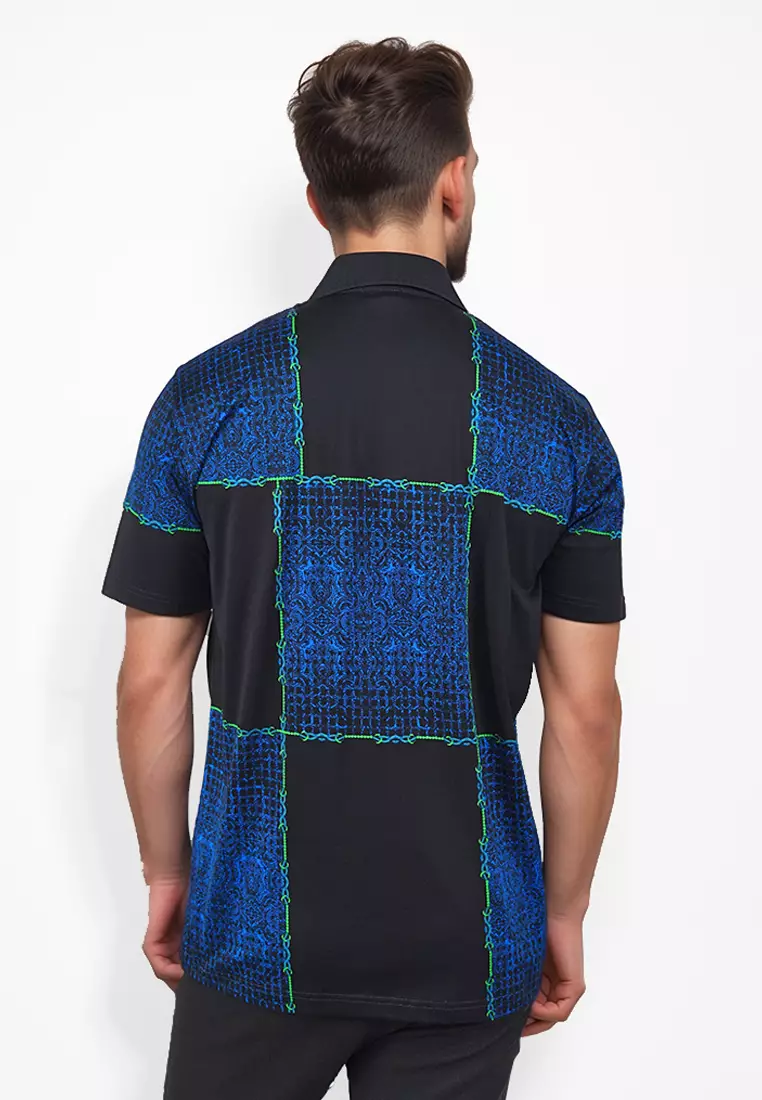 Crocodile DIAMOND 1819 Blue - Kaos Kerah Pria Men Polo Original Relax fit - Katun