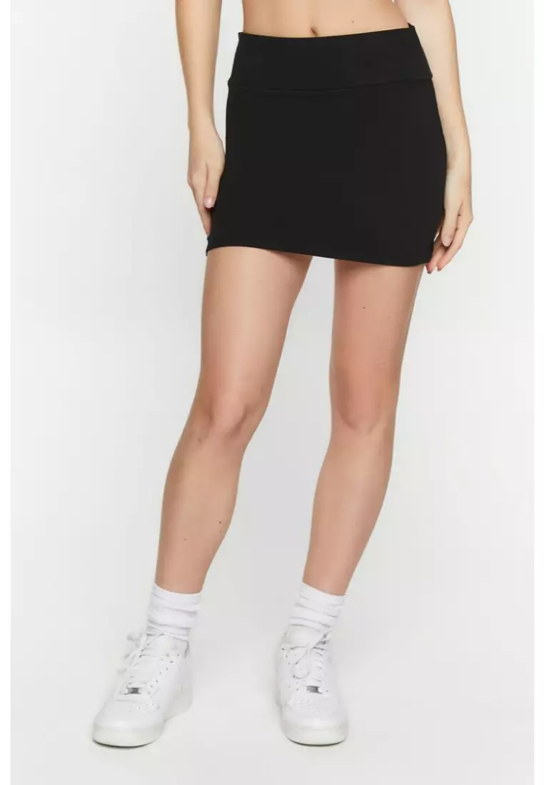Black bodycon skirt forever 21 top