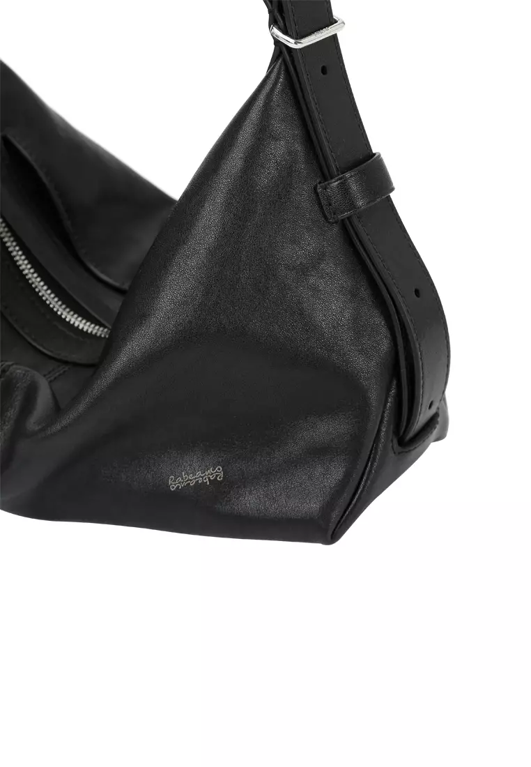 ALLEGRA Demi Hobo 單肩袋 - 黑色