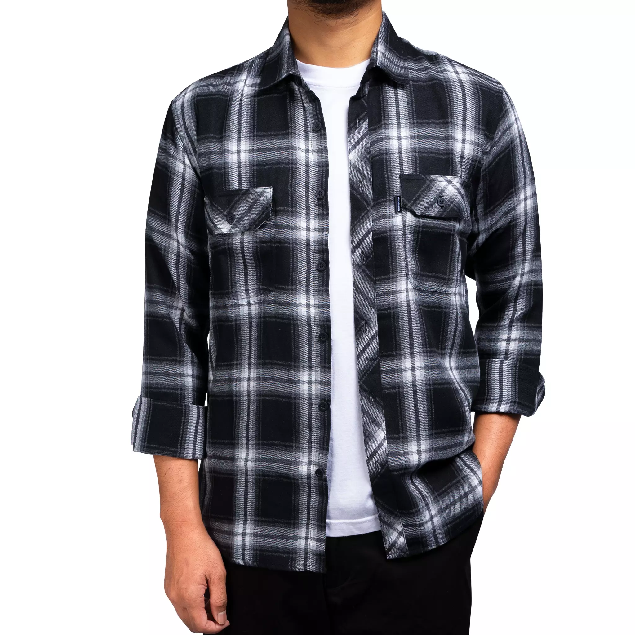 Gloaming Kemeja Flanel Veterano Unisex Panjang Delecta